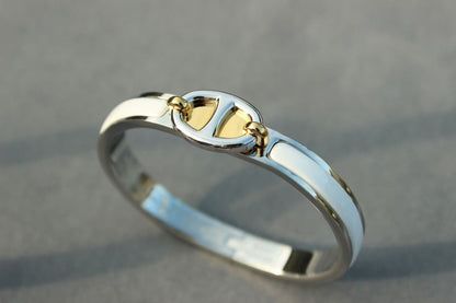PULSERA DE PLATA CON CADENA CLIC [LUXE]