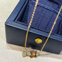 [LUXE] COLLAR STAR BLOSSOM ORO ROSA DIAMANTES