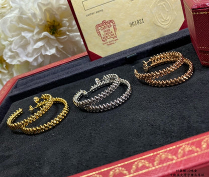 [LUXE]CLASH PENDIENTES DE ARO GRANDES