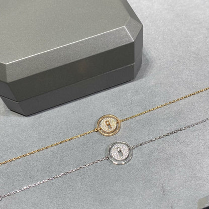 [LUXE] LUCKY MOVE DIAMOND PAVED BRACELET