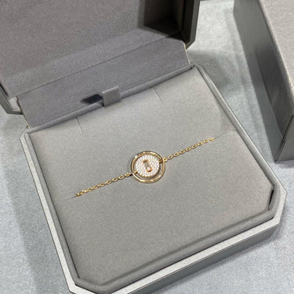 [LUXE] LUCKY MOVE DIAMOND PAVED BRACELET
