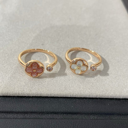 [LUXE]SUN 1 ANILLO DE TRAPEADORA ROSA CON DIAMANTE
