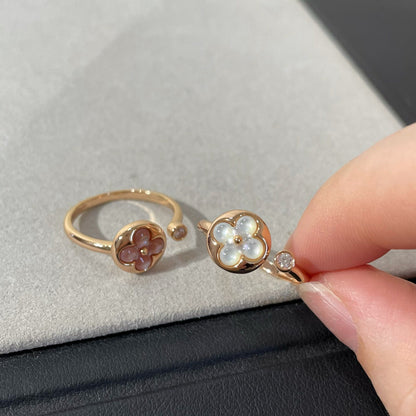 [LUXE]SUN 1 ANILLO DE TRAPEADORA ROSA CON DIAMANTE