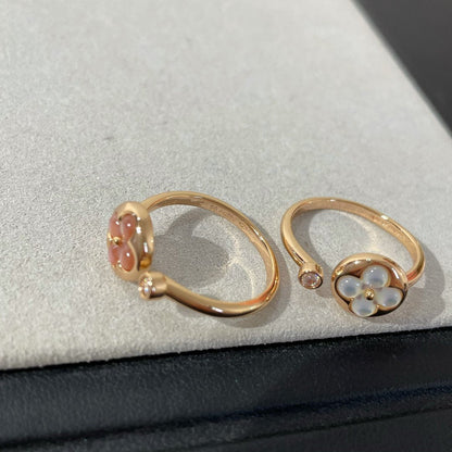 [LUXE]SUN 1 ANILLO DE TRAPEADORA ROSA CON DIAMANTE