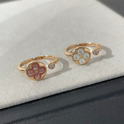[LUXE]SUN 1 ANILLO DE TRAPEADORA ROSA CON DIAMANTE