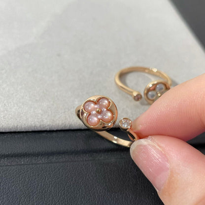 [LUXE]SUN 1 ANILLO DE TRAPEADORA ROSA CON DIAMANTE