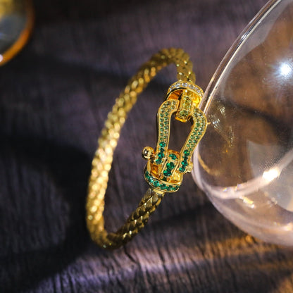[LUXE]FORCE 10 ORO VERDE CON PAVE DE DIAMANTES