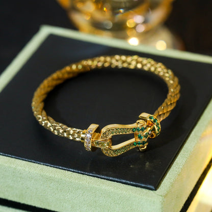 [LUXE]FORCE 10 ORO VERDE CON PAVE DE DIAMANTES