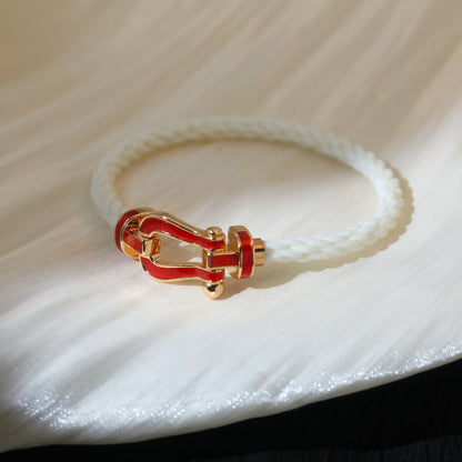 [LUXE]FORCE 10 TEXTIL BLANCO CON PAVED DE DIAMANTE