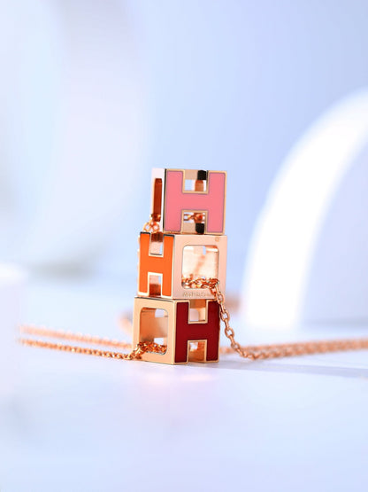 [LUXE]H CAGE COLLAR DE ORO ROSA