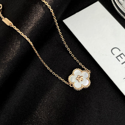 [LUXE]PULSERA DE ORO ROSA LUCKY SPRING