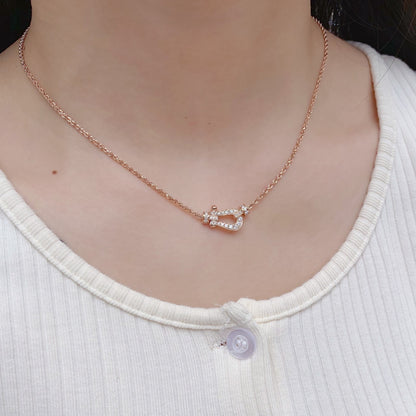 [LUXE]FORCE 10 COLLAR DE ORO ROSA CON DIAMANTES