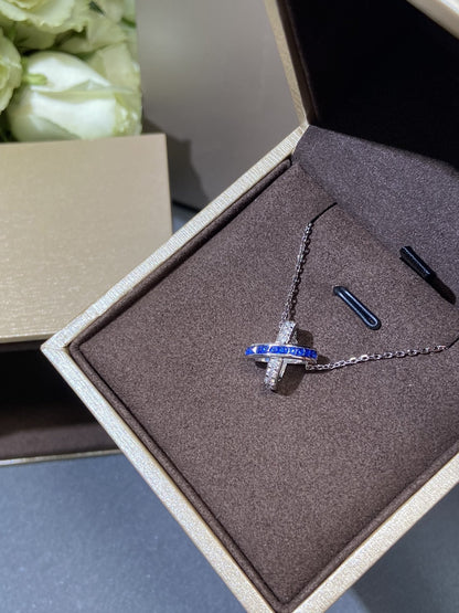 [LUXE]LIENS COLLAR DE PLATA CON DIAMANTES