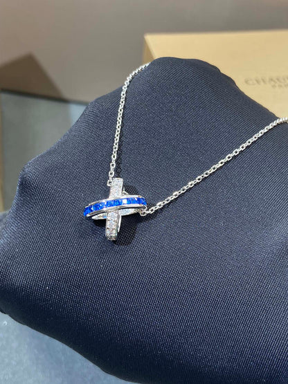 [LUXE]LIENS COLLAR DE PLATA CON DIAMANTES