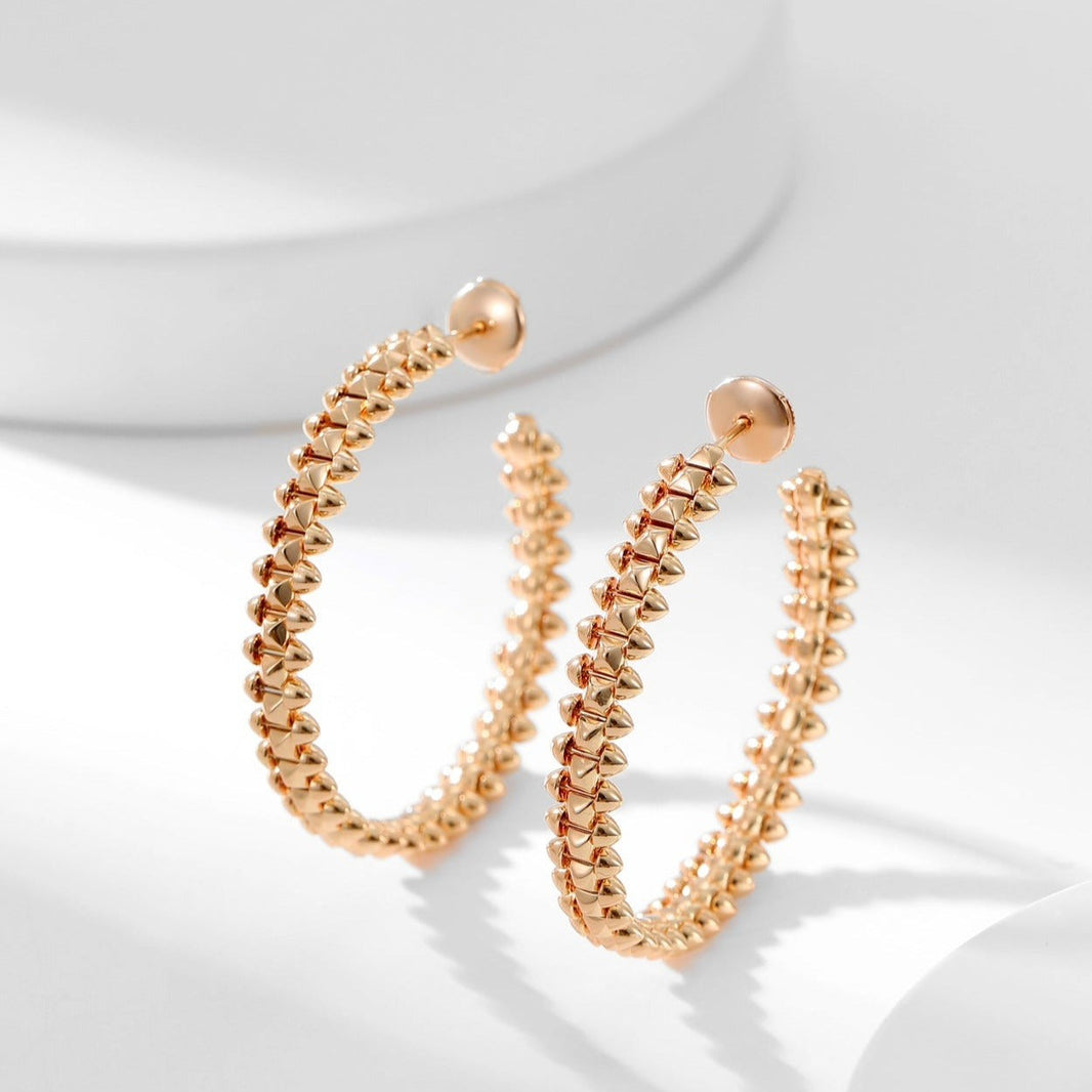 [LUXE] PENDIENTES DE ARO CLASH 