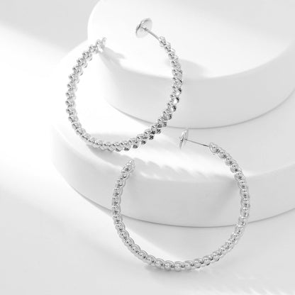 [LUXE] CLASH HOOP LARGE EARRINGS
