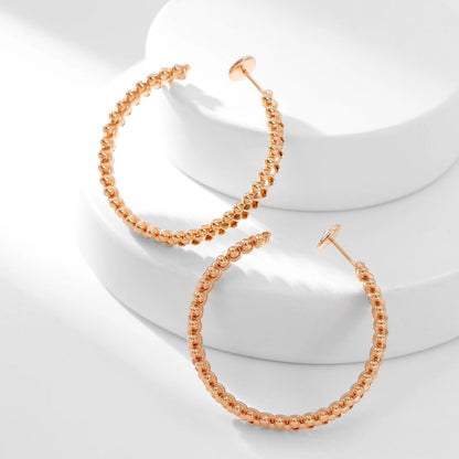 [LUXE] CLASH HOOP LARGE EARRINGS