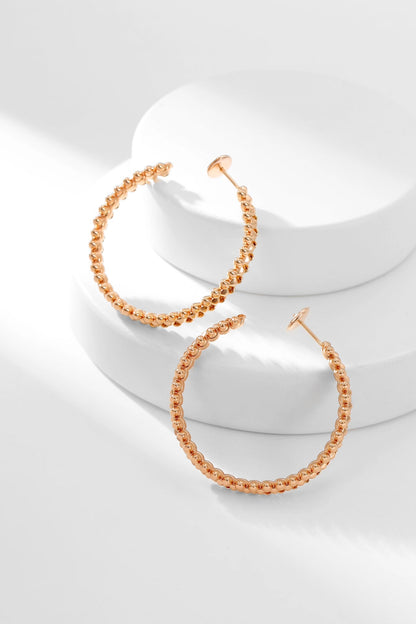 [LUXE] PENDIENTES DE ARO CLASH 