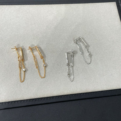 [LUXE] PENDIENTES COLGANTES DE DIAMANTES CHAOS