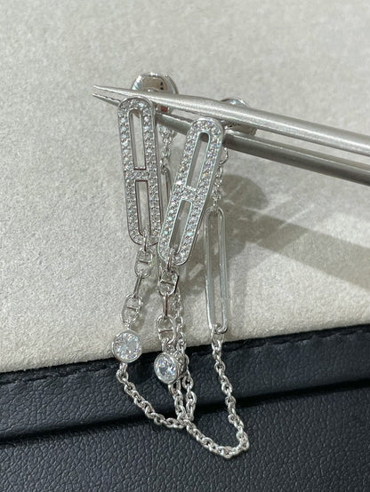 [LUXE] PENDIENTES COLGANTES DE DIAMANTES CHAOS