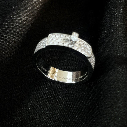 [LUXE]ANILLO DE PLATA CON DIAMANTES KELLY
