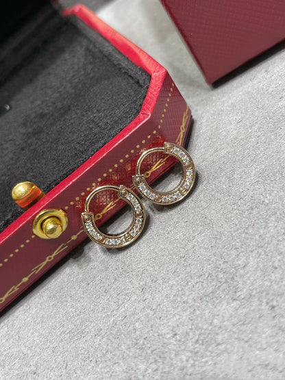 [LUXE]PENDIENTES DE DIAMANTES LOVE