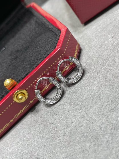 [LUXE]PENDIENTES DE DIAMANTES LOVE