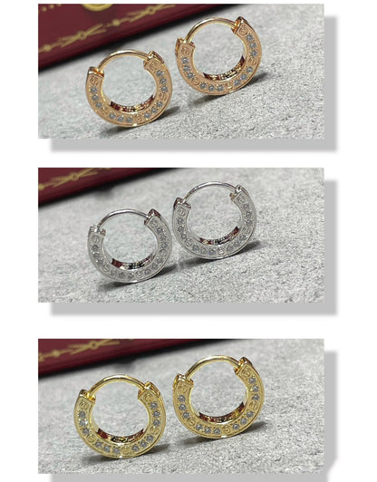 [LUXE]PENDIENTES DE DIAMANTES LOVE