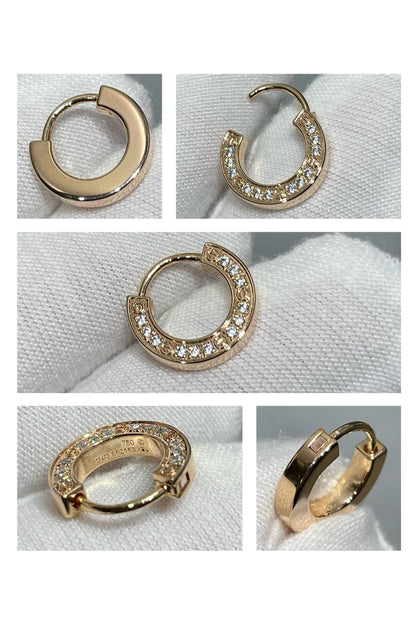 [LUXE]PENDIENTES DE DIAMANTES LOVE