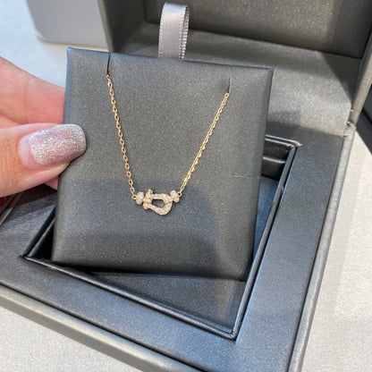 [LUXE]FORCE 10 DIAMANTES COLLAR DE ORO ROSA MODELO MINI