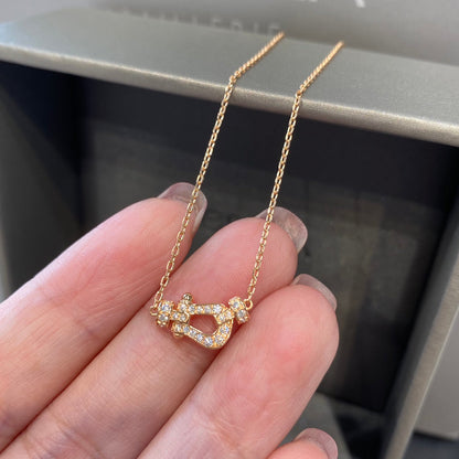 [LUXE]FORCE 10 DIAMANTES COLLAR DE ORO ROSA MODELO MINI