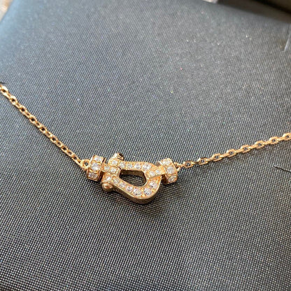 [LUXE]FORCE 10 DIAMANTES COLLAR DE ORO ROSA MODELO MINI