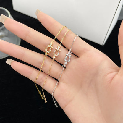 [LUXE]FORCE 10 - MINI MODELO DE ESLABONES DE CADENA CON HEBILLA DE DIAMANTE COMPLETO