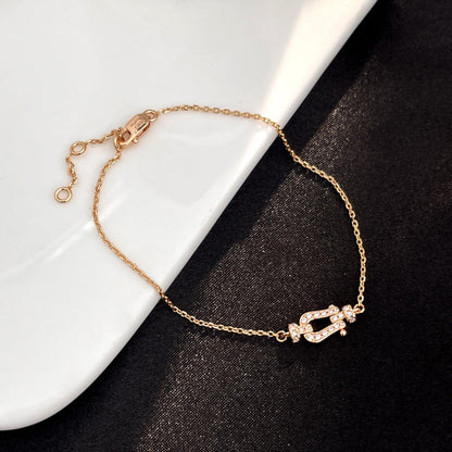 [LUXE]FORCE 10 - MINI MODELO DE ESLABONES DE CADENA CON HEBILLA DE DIAMANTE COMPLETO