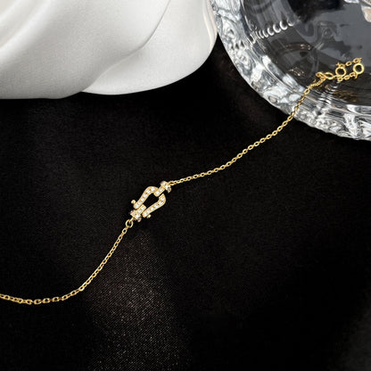 [LUXE]FORCE 10 - MINI MODELO DE ESLABONES DE CADENA CON HEBILLA DE DIAMANTE COMPLETO