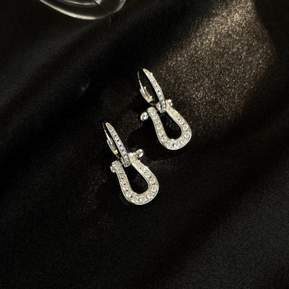 [LUXE] PENDIENTES GOTA FORCE 10 CON DIAMANTES, MODELO MEDIANO