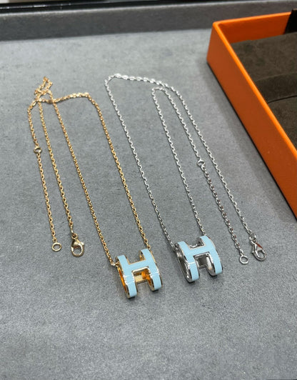 [LUXE]POP H COLLAR AZUL CIELO