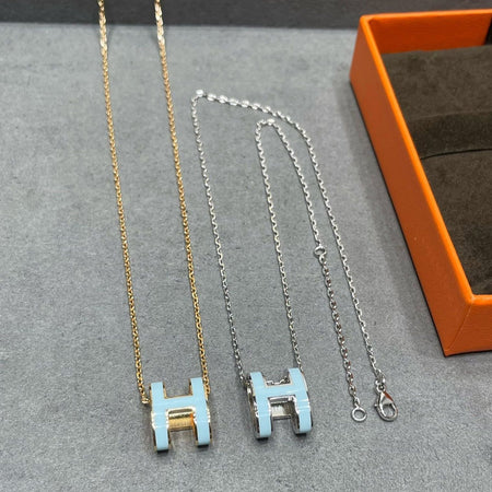 [LUXE]POP H COLLAR AZUL CIELO