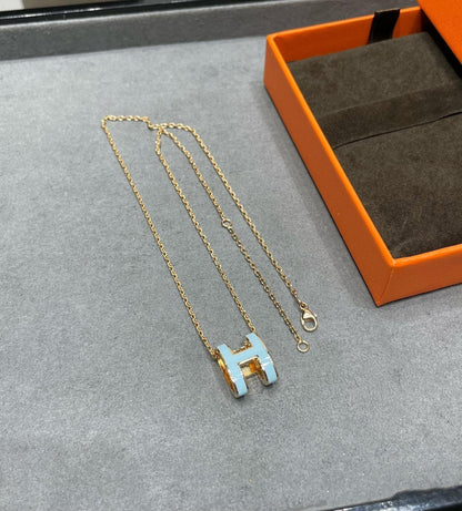 [LUXE]POP H COLLAR AZUL CIELO