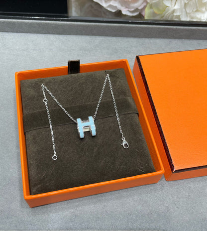 [LUXE]POP H COLLAR AZUL CIELO