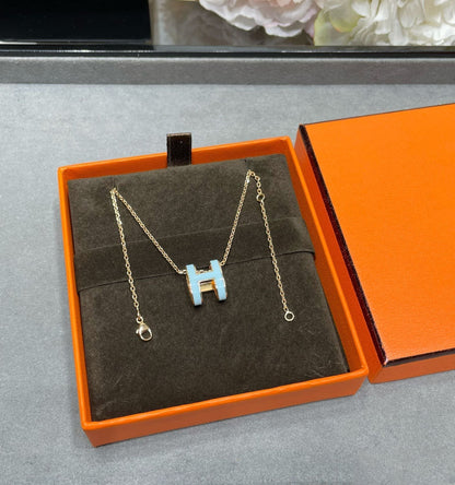 [LUXE] COLLAR POP H AZUL CIELO