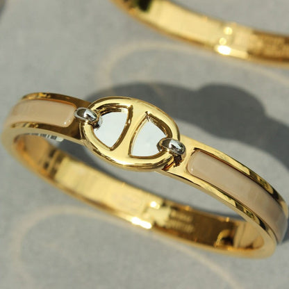 PULSERA DE ORO CON CADENA CLIC [LUXE]