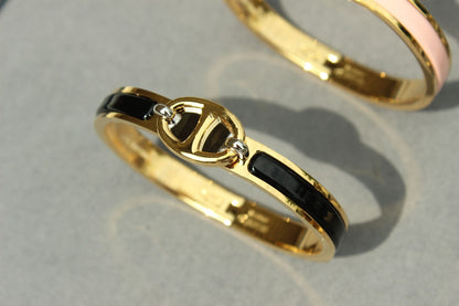PULSERA DE ORO CON CADENA CLIC [LUXE]