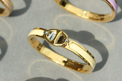 PULSERA DE ORO CON CADENA CLIC [LUXE]