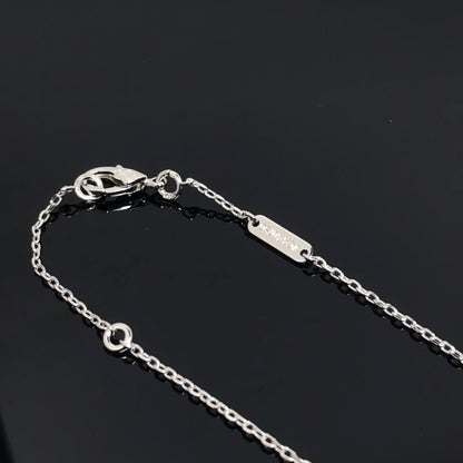 [LUXE] COLLAR LARGO DE PLATA CON TRÉBOL DE PIETERSITA