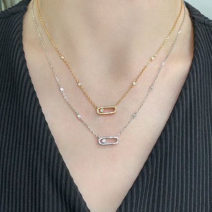 [LUXE] MOVE UNO DIAMOND NECKLACE