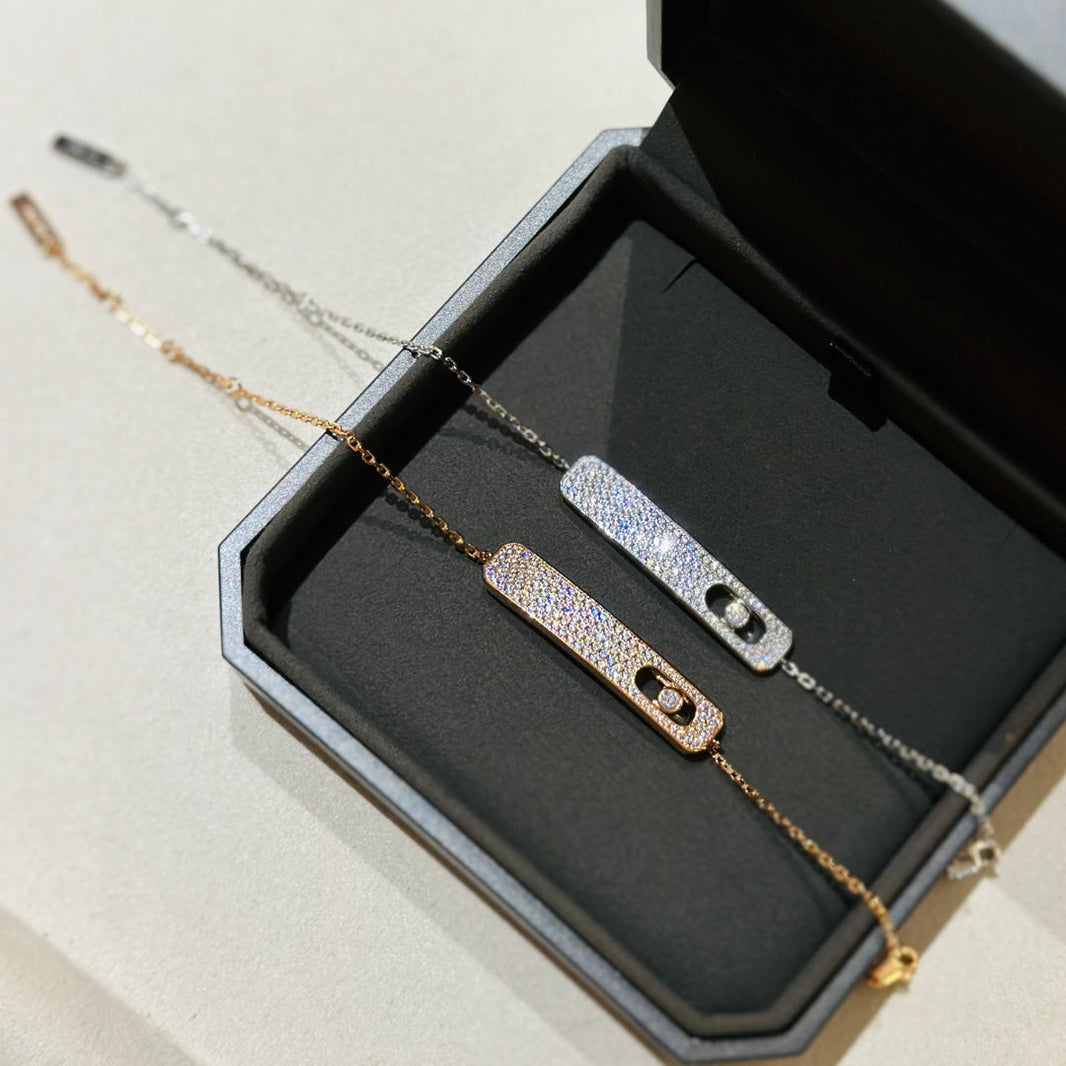 [LUXE] MOVE CLASSIQUE DIAMOND PAVED BRACELET