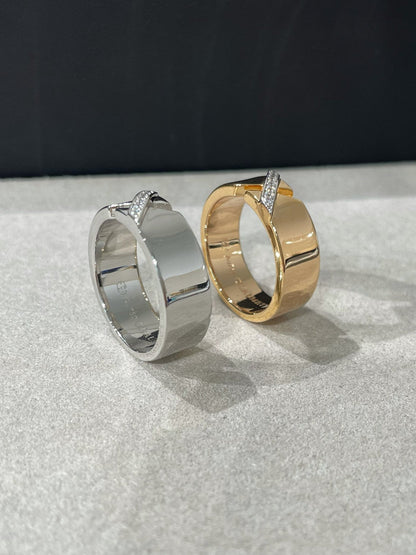 [LUXE] ANILLO DE DIAMANTE CON PRUEBA DE GRAVAMEN