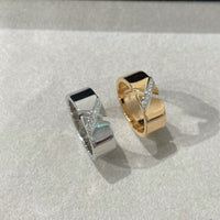 [LUXE] ANILLO DE DIAMANTE CON PRUEBA DE GRAVAMEN
