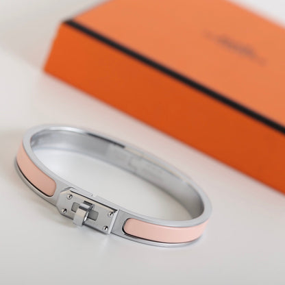 [LUXE]PULSERA HM KELLY ROSA CLARO